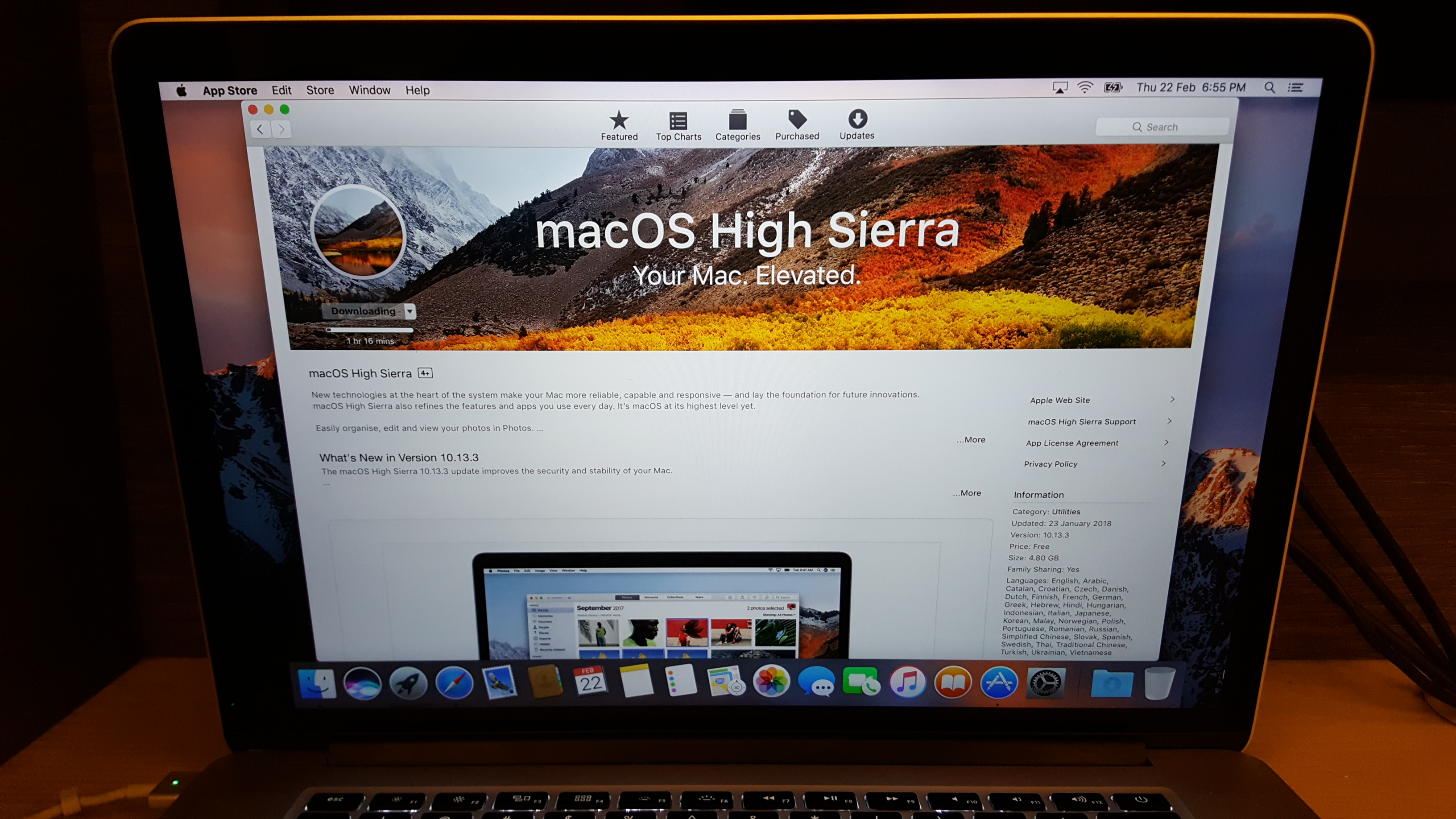 is a 2012 mac too old for high sierra